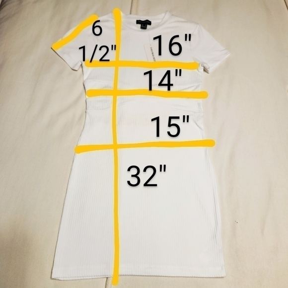 Streetwear Society White Ribbed Knit Cut Out Bodycon Dress Medium - Picture 11 of 11